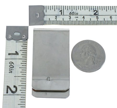 Native American Genuine Sterling Silver Bear Paw Money Clip NN20369